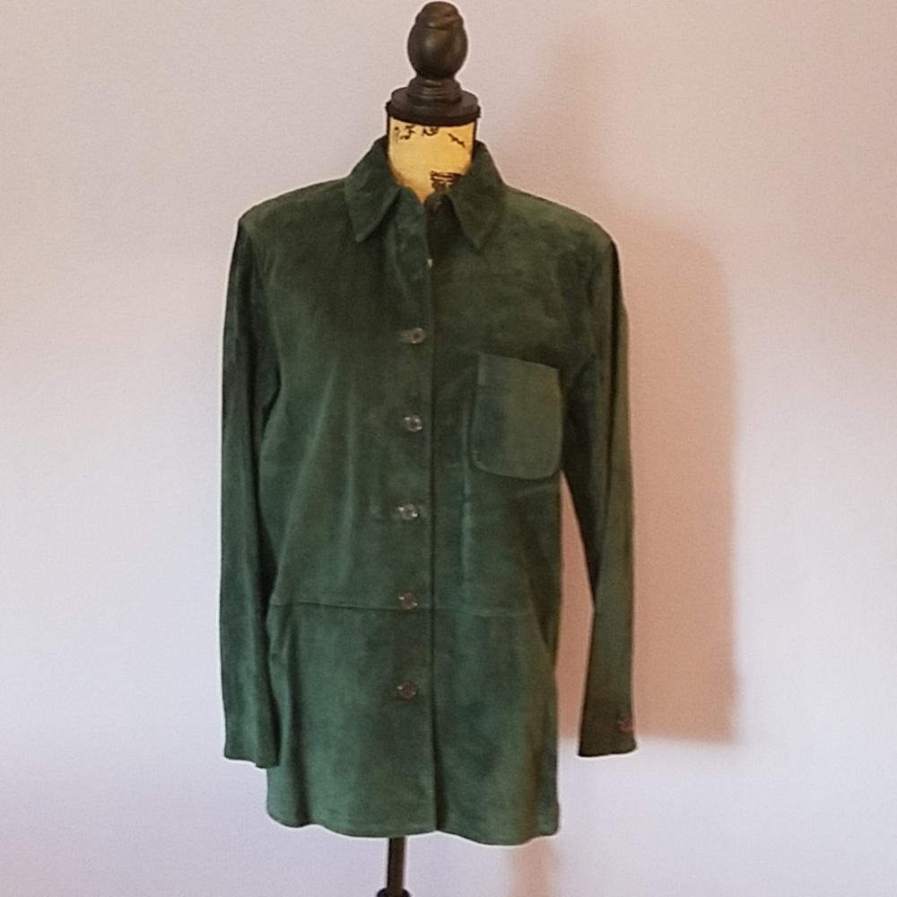 Women's suede shirt